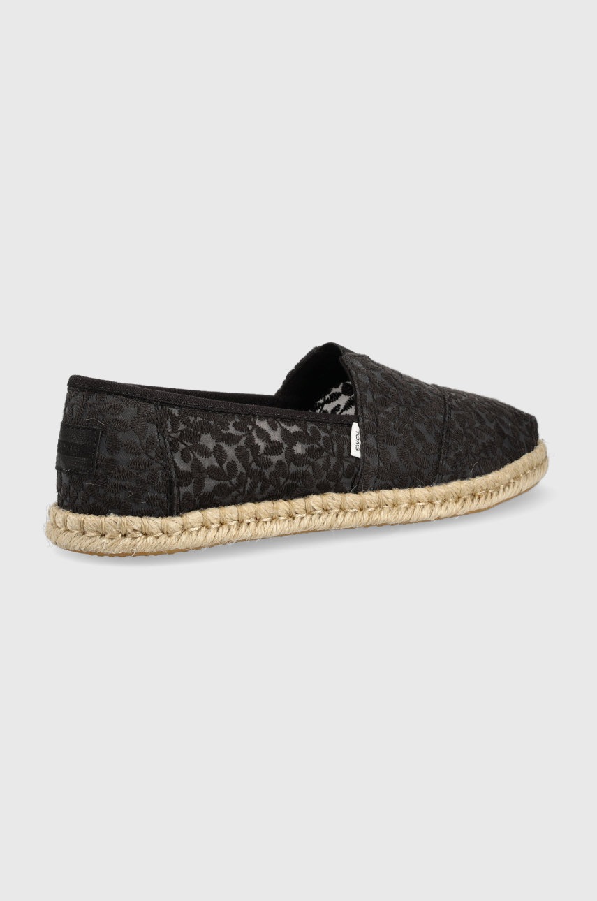 

Эспадрильи Toms Alpargata Rope цвет чёрный