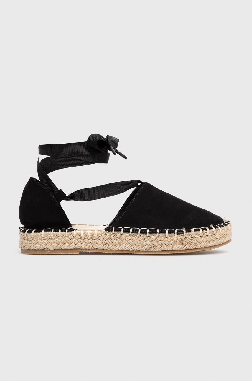 Truffle collection espadrile mash culoarea negru