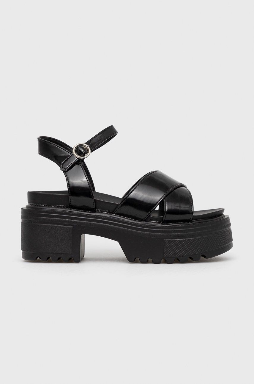 Truffle Collection sandale Juliette femei, culoarea negru, cu toc drept 2022 ❤️ Pret Super answear imagine noua 2022