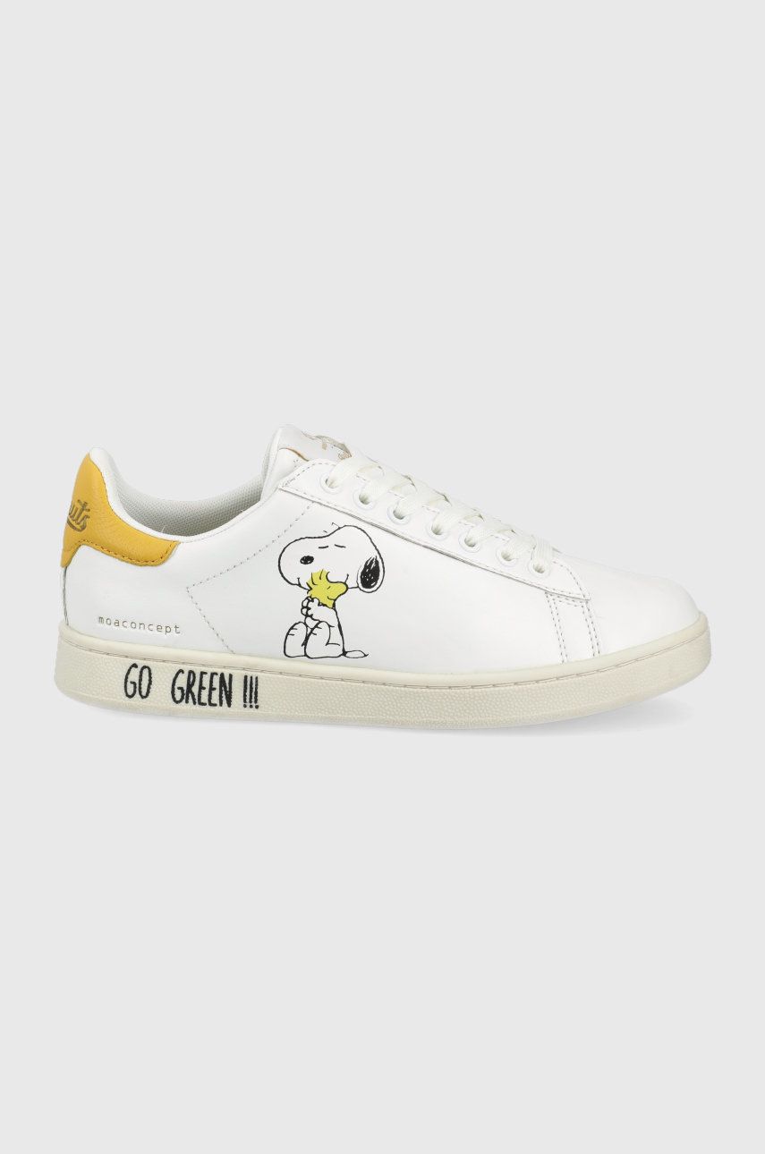 MOA Concept pantofi Snoopy Gallery culoarea alb answear.ro