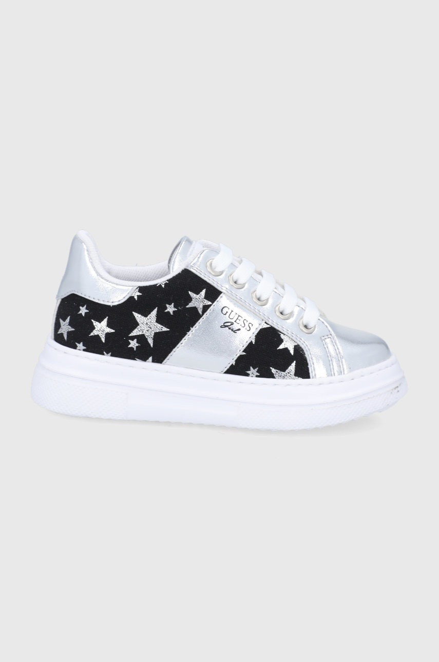 

Детски обувки Guess в сребристо, Сребърен