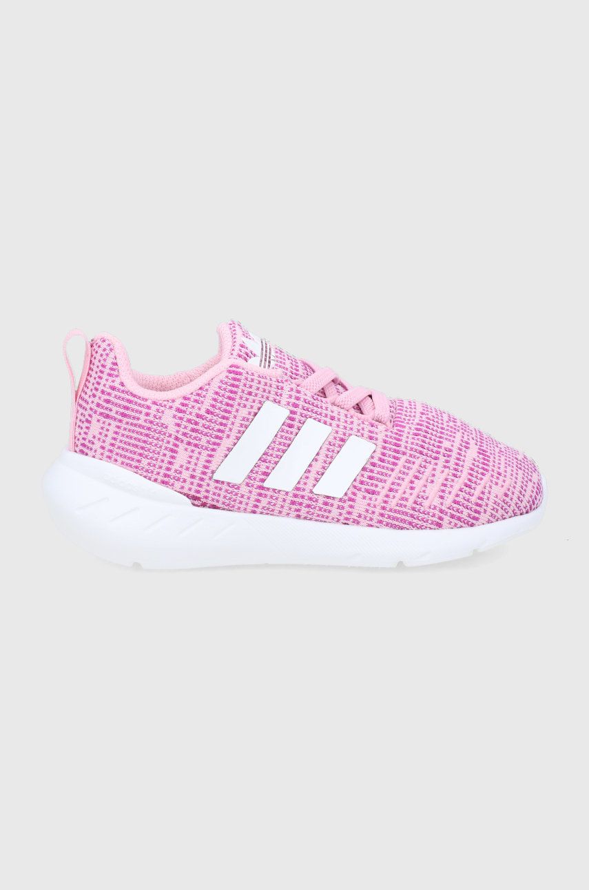 Levně Dětské boty adidas Originals Swift Run 22 GW8185 růžová barva