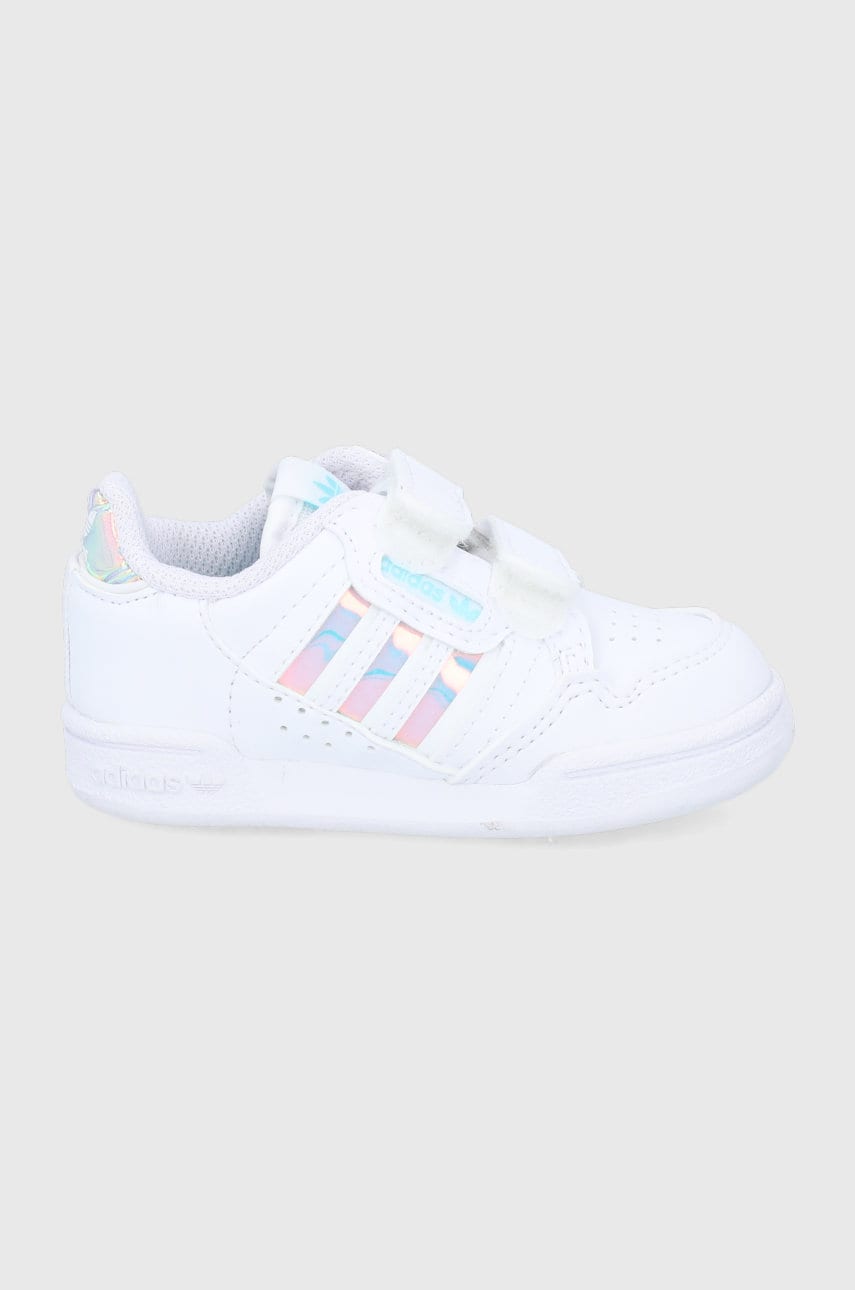Adidas originals pantofi copii continental 86 culoarea alb