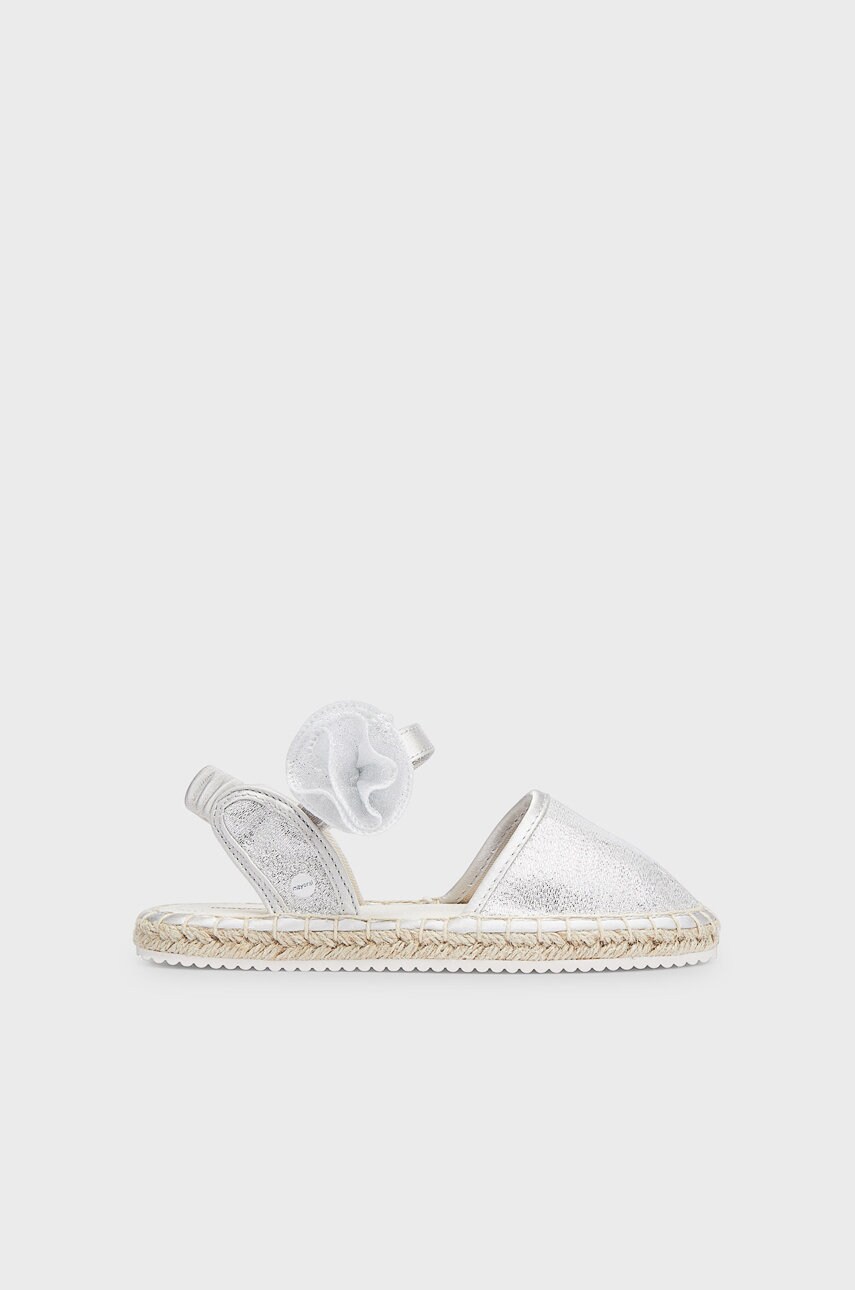 Mayoral espadrile copii culoarea argintiu