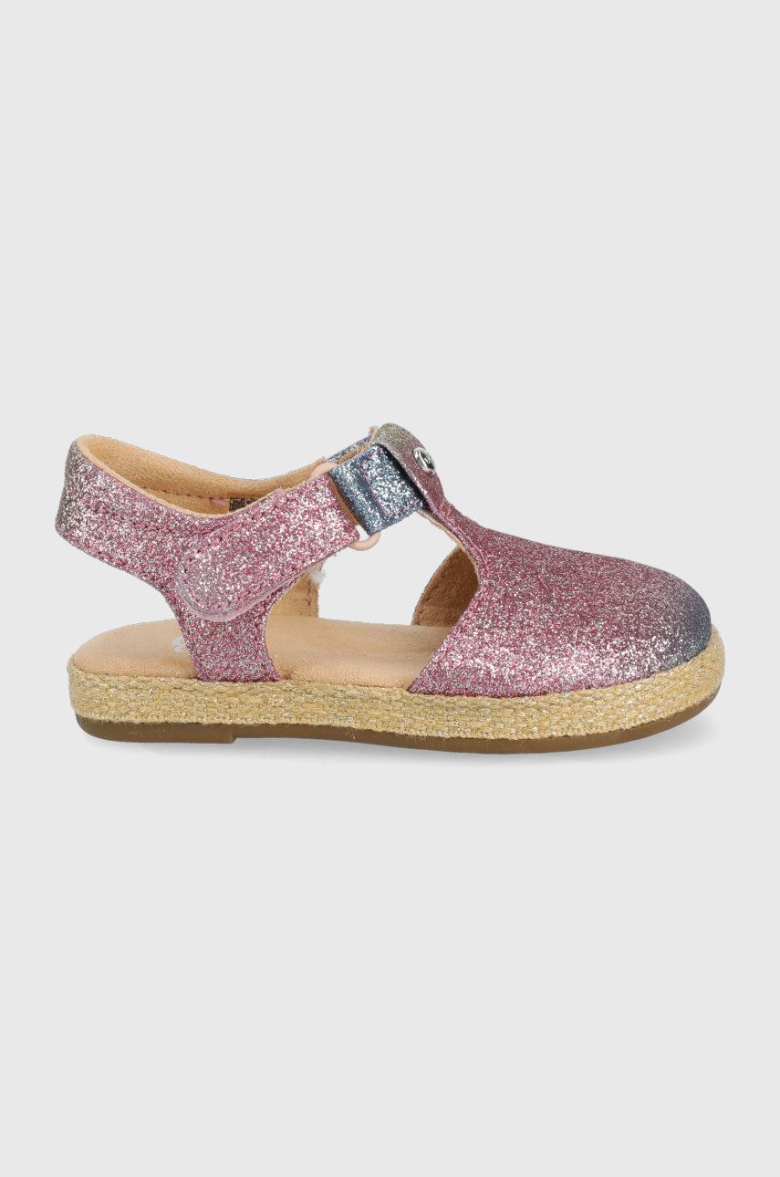Levně Dětské sandály UGG Emmery růžová barva