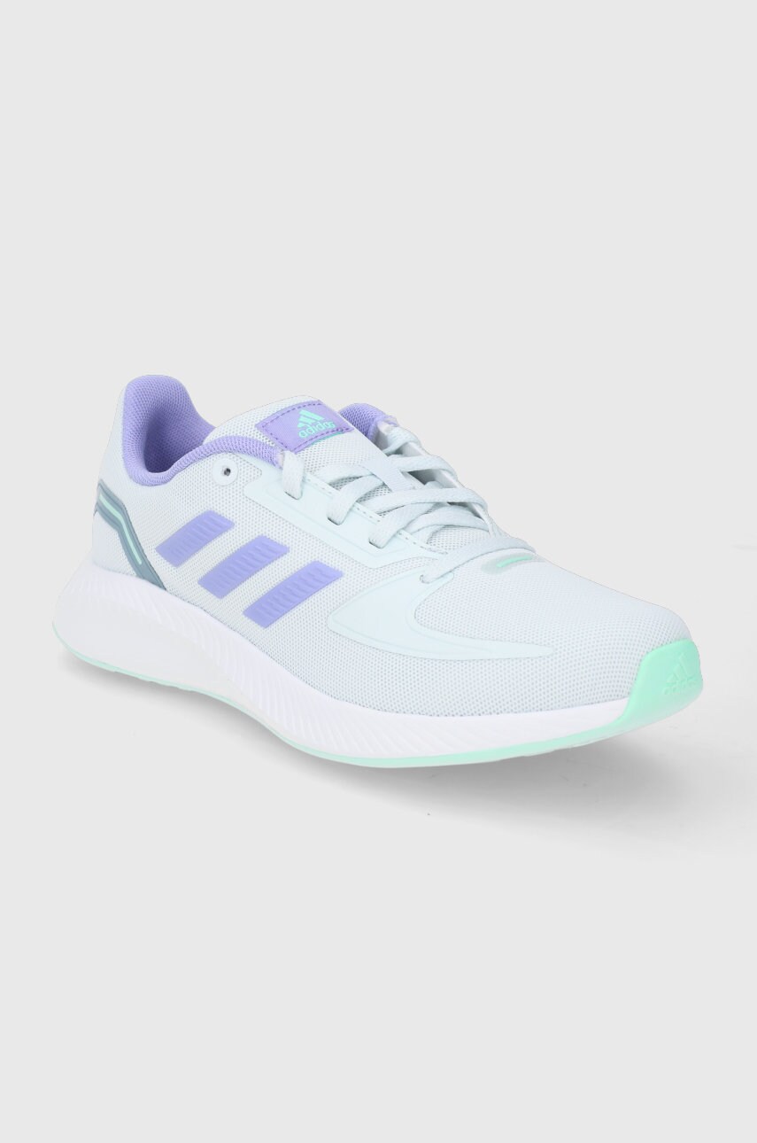 

Детские ботинки adidas Runfalcon цвет бирюзовый