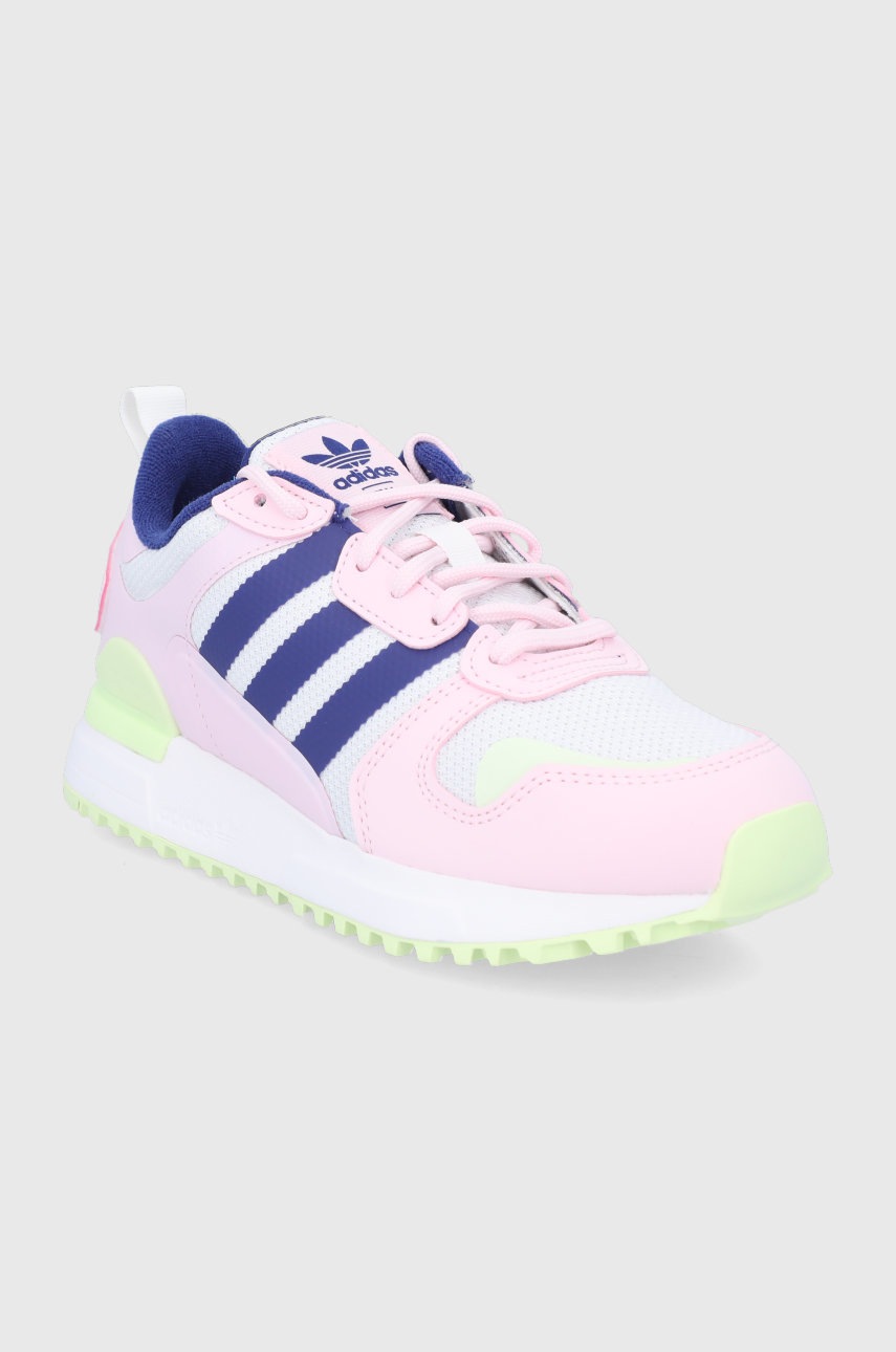 

Детские ботинки adidas Originals Zx 700 цвет розовый