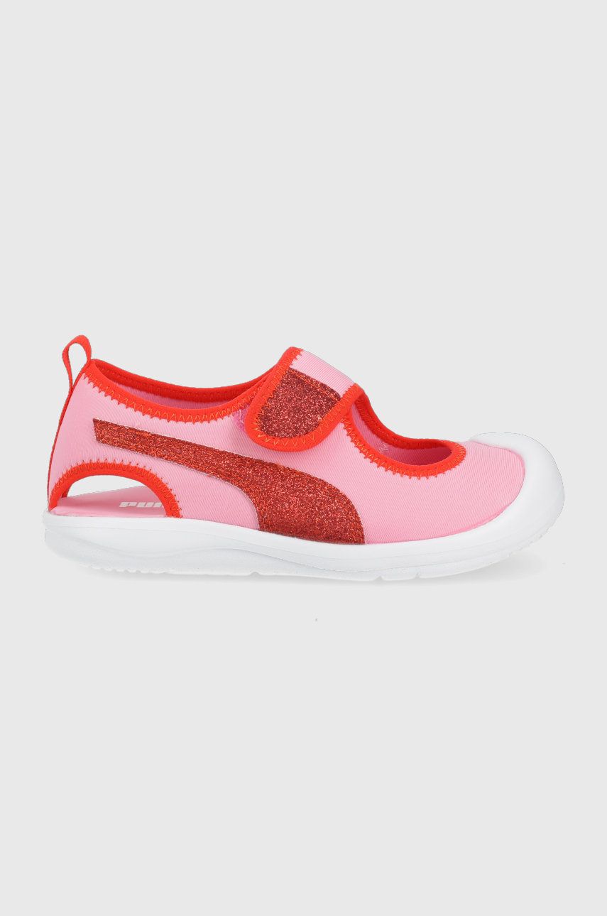 Puma sandale copii 385756 culoarea roz
