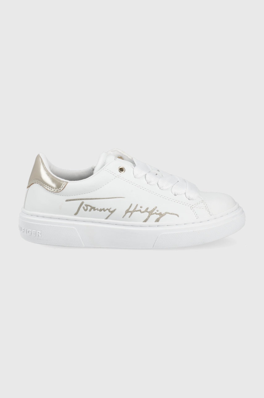 

Детски маратонки Tommy Hilfiger в бяло, Бял