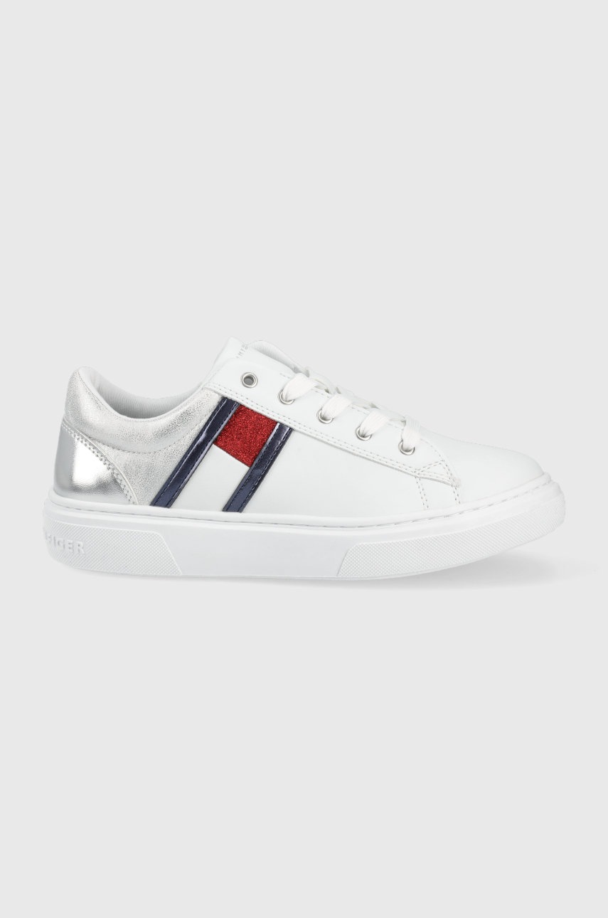 

Детски маратонки Tommy Hilfiger в бяло, Бял