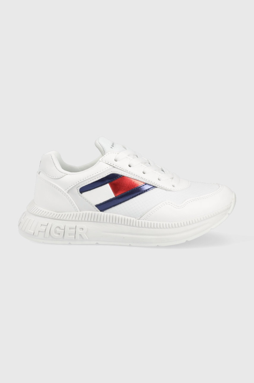 

Детски маратонки Tommy Hilfiger в бяло, Бял