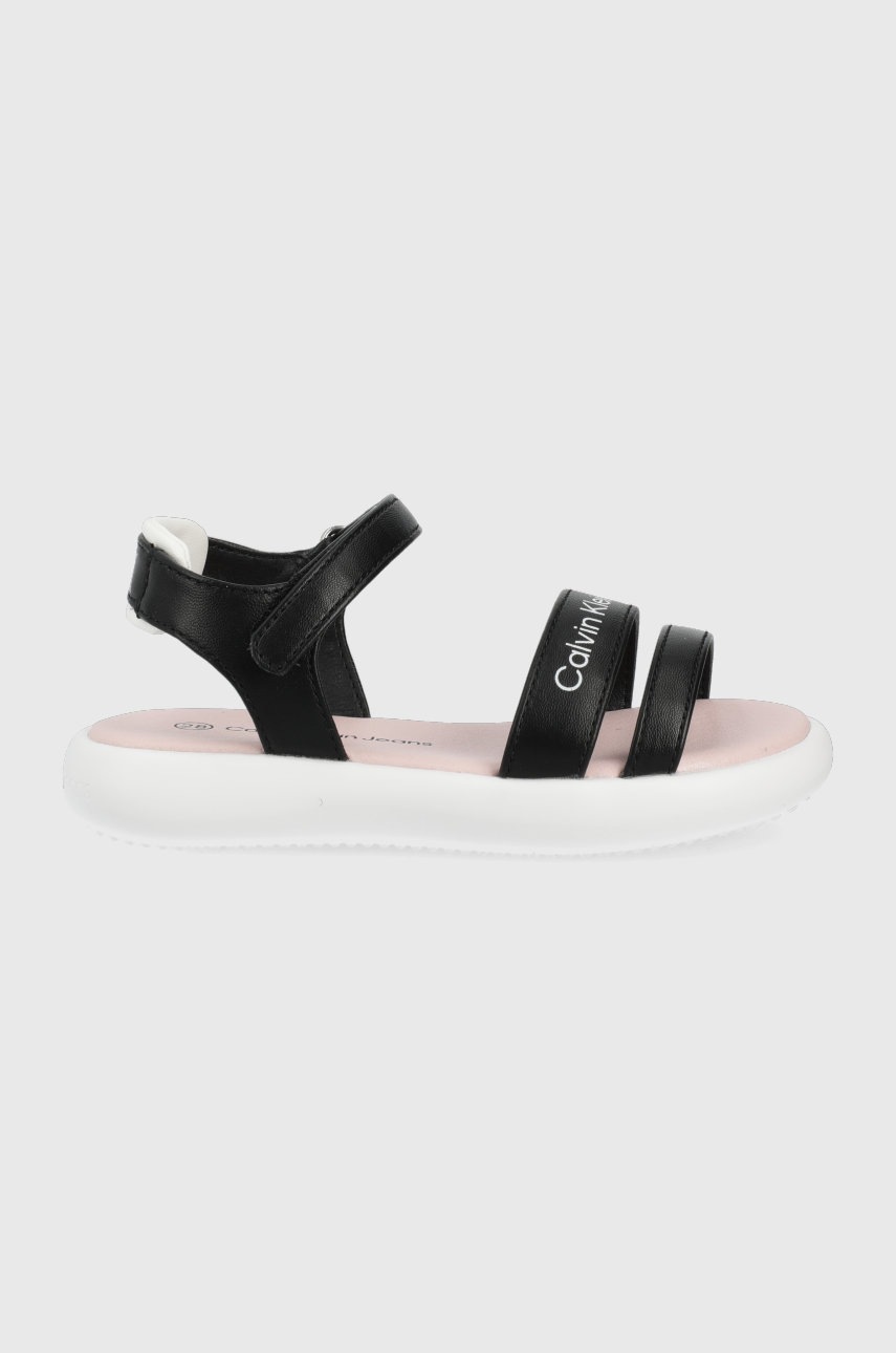 

Детски сандали Calvin Klein Jeans в черно, Черен