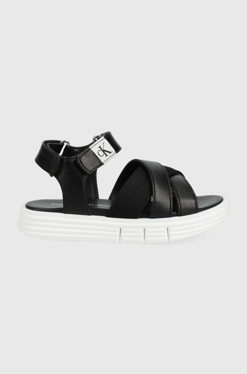 

Детски сандали Calvin Klein Jeans в черно, Черен