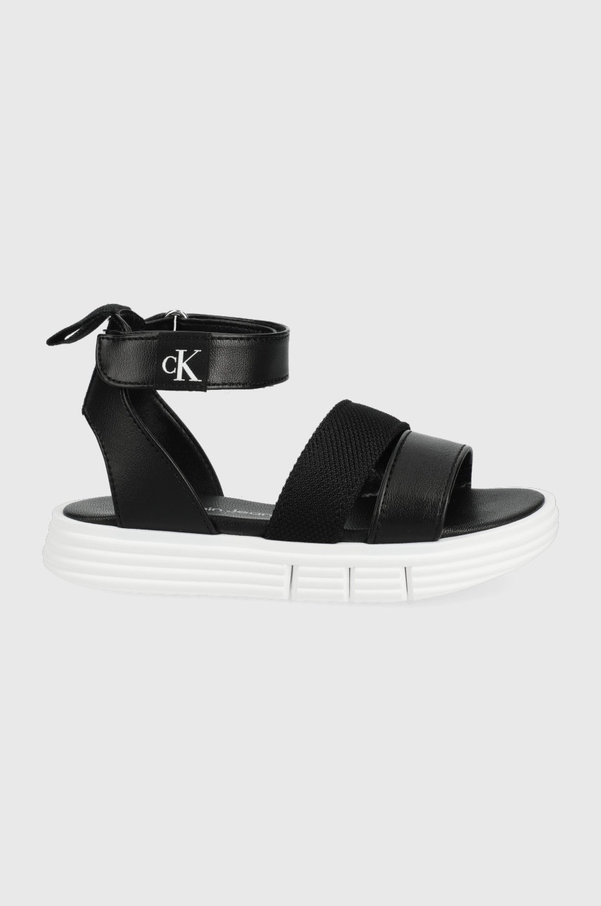 

Детски сандали Calvin Klein Jeans в черно, Черен