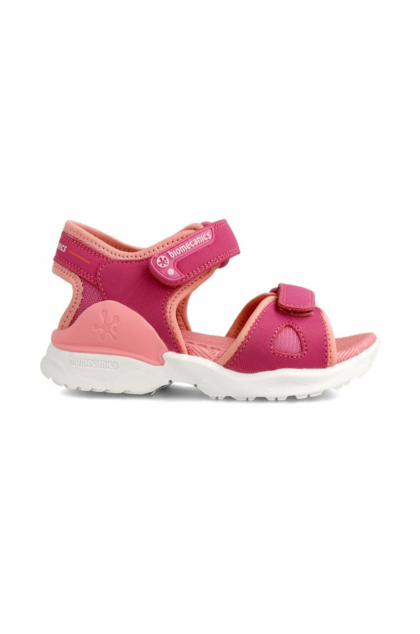 Dětské sandály Biomecanics růžová barva - růžová -  Svršek: Umělá hmota