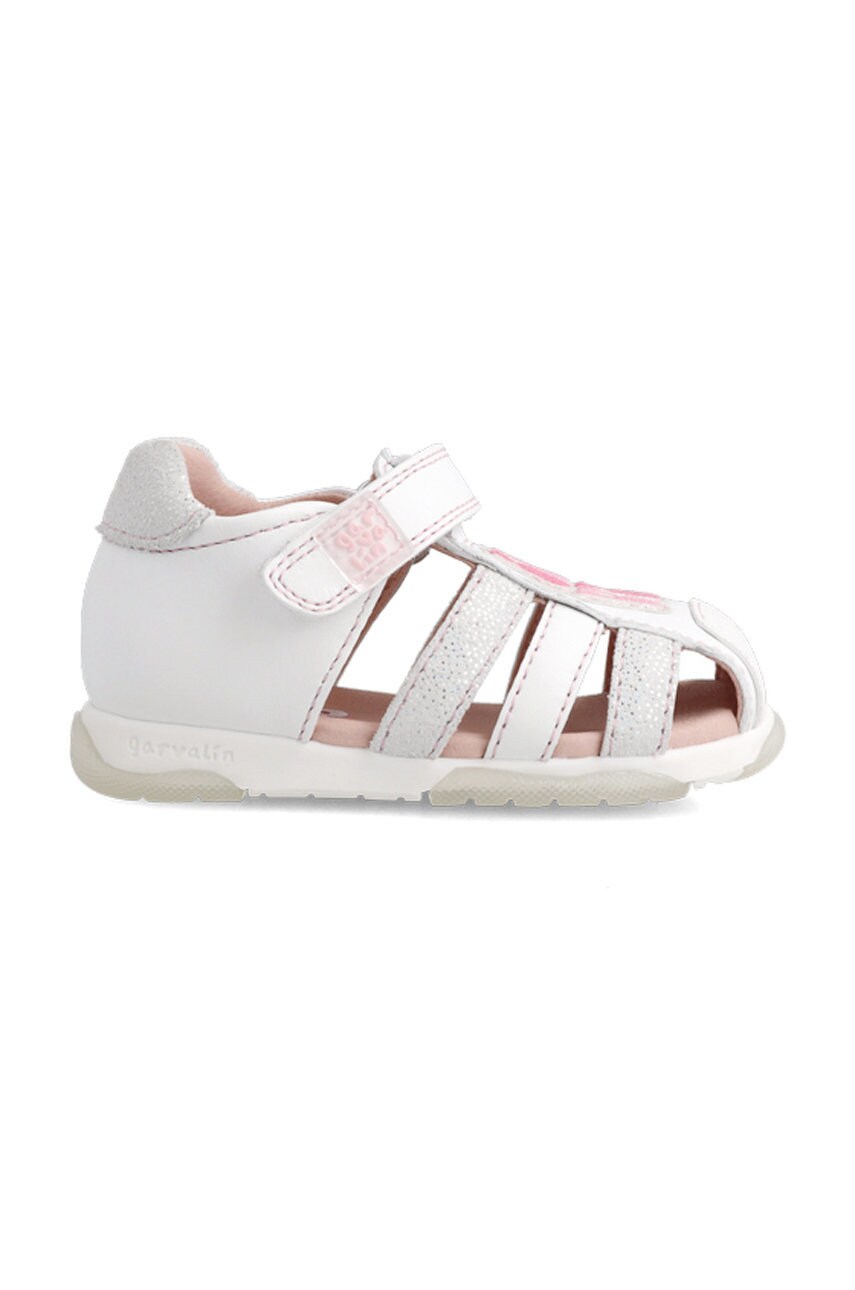 Детские кожаные сандалии Garvalin цвет белый Детские кожаные сандалии Garvalin цвет белый