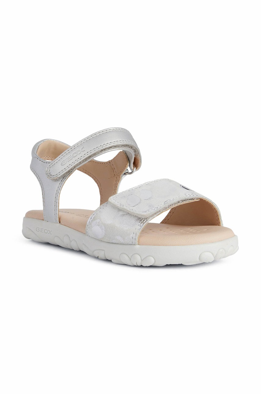 Детские сандалии Geox цвет серебрянный Детские сандалии Geox цвет серебрянный