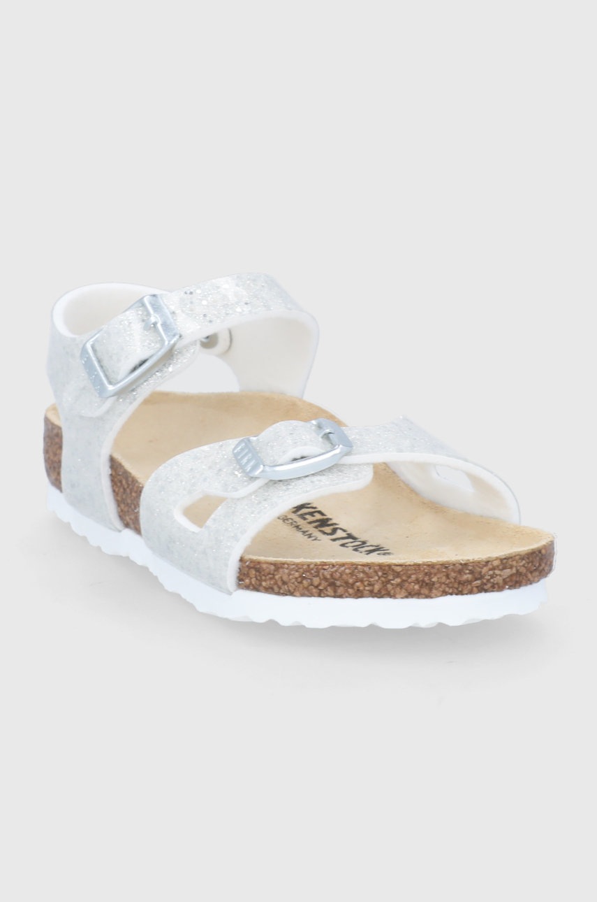 Детские сандалии Birkenstock цвет белый Детские сандалии Birkenstock цвет белый