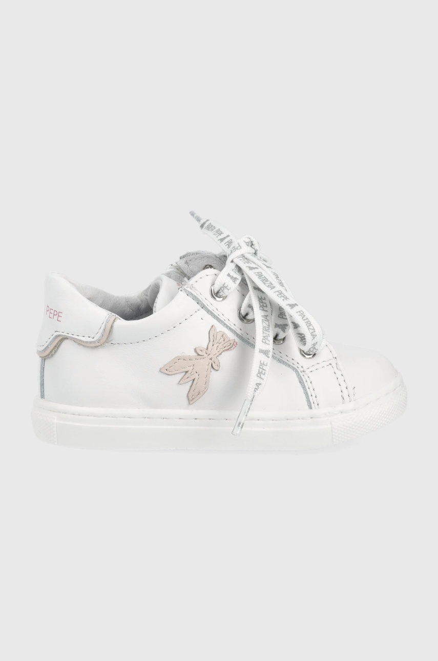 

Детски кожени обувки Patrizia Pepe в бяло, Бял