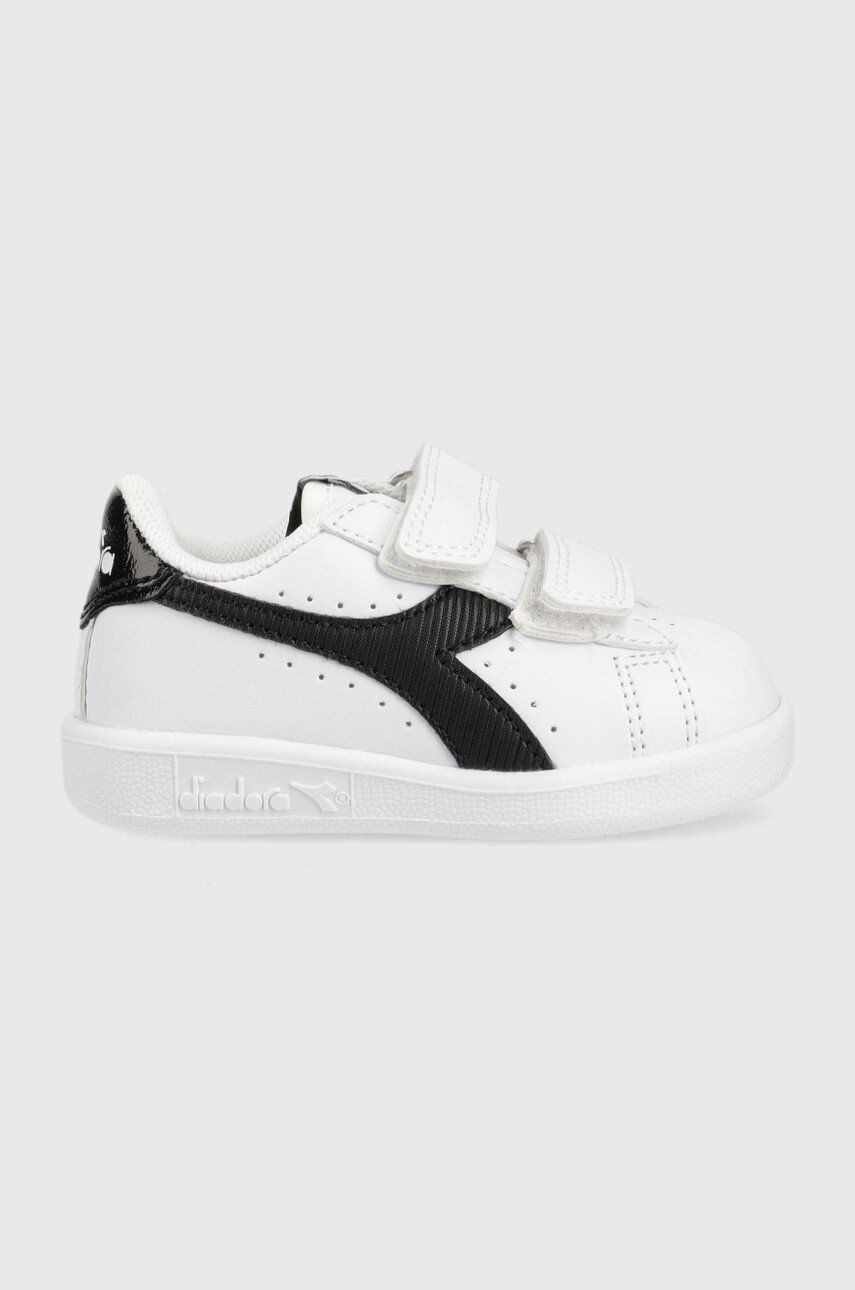 Dětské sneakers boty Diadora Game bílá barva - bílá -  Svršek: Umělá hmota Vnitřek: Textil