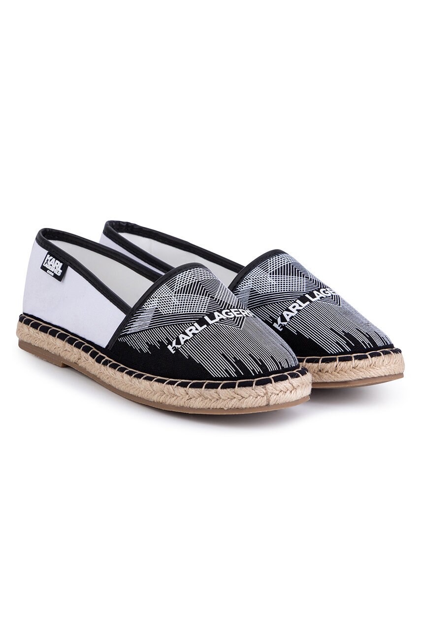 Karl lagerfeld espadrile copii culoarea negru