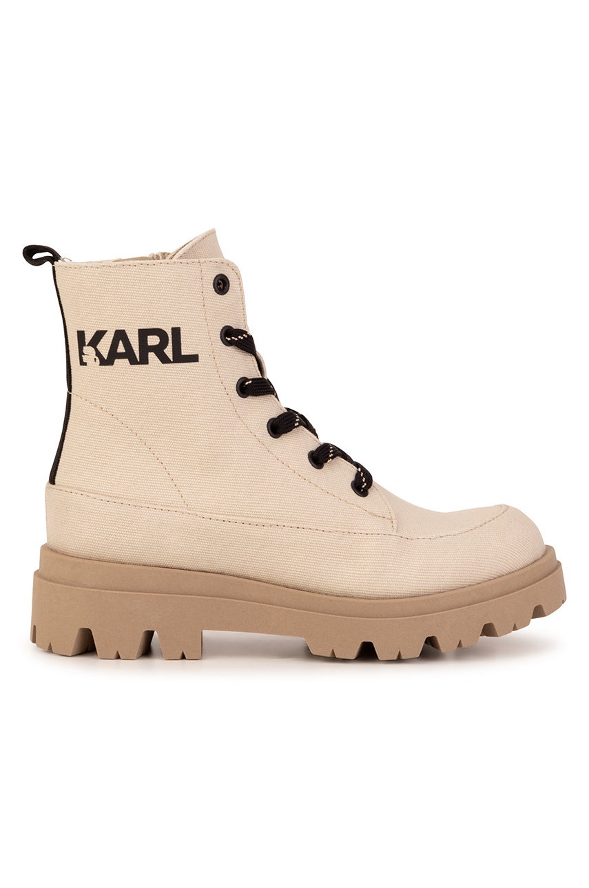 

Детские ботинки Karl Lagerfeld цвет бежевый