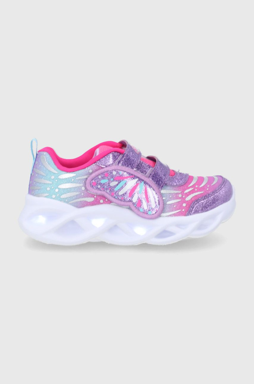 Skechers buty dziecięce Twisty Brights kolor różowy