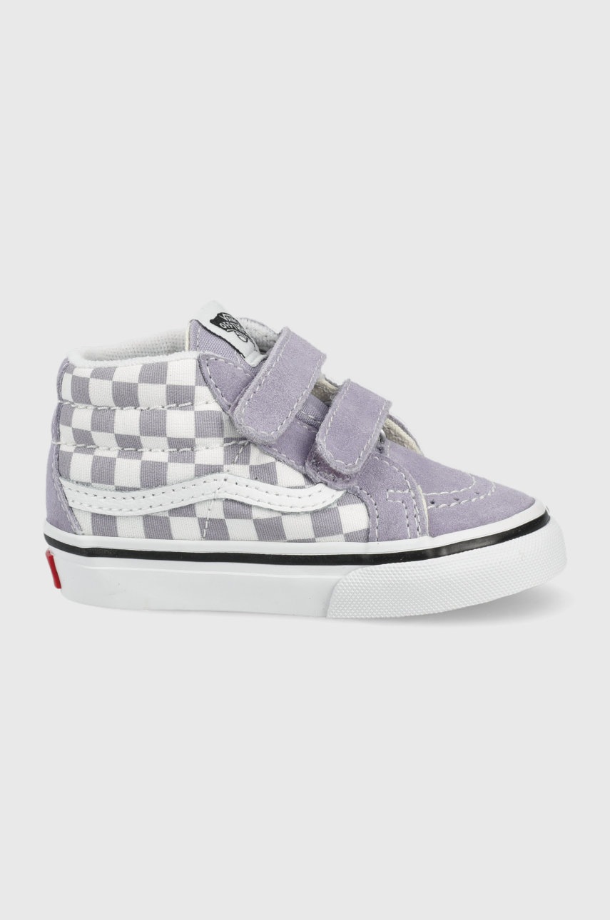 

Детски високи кецове Vans в лилаво, Виолетов