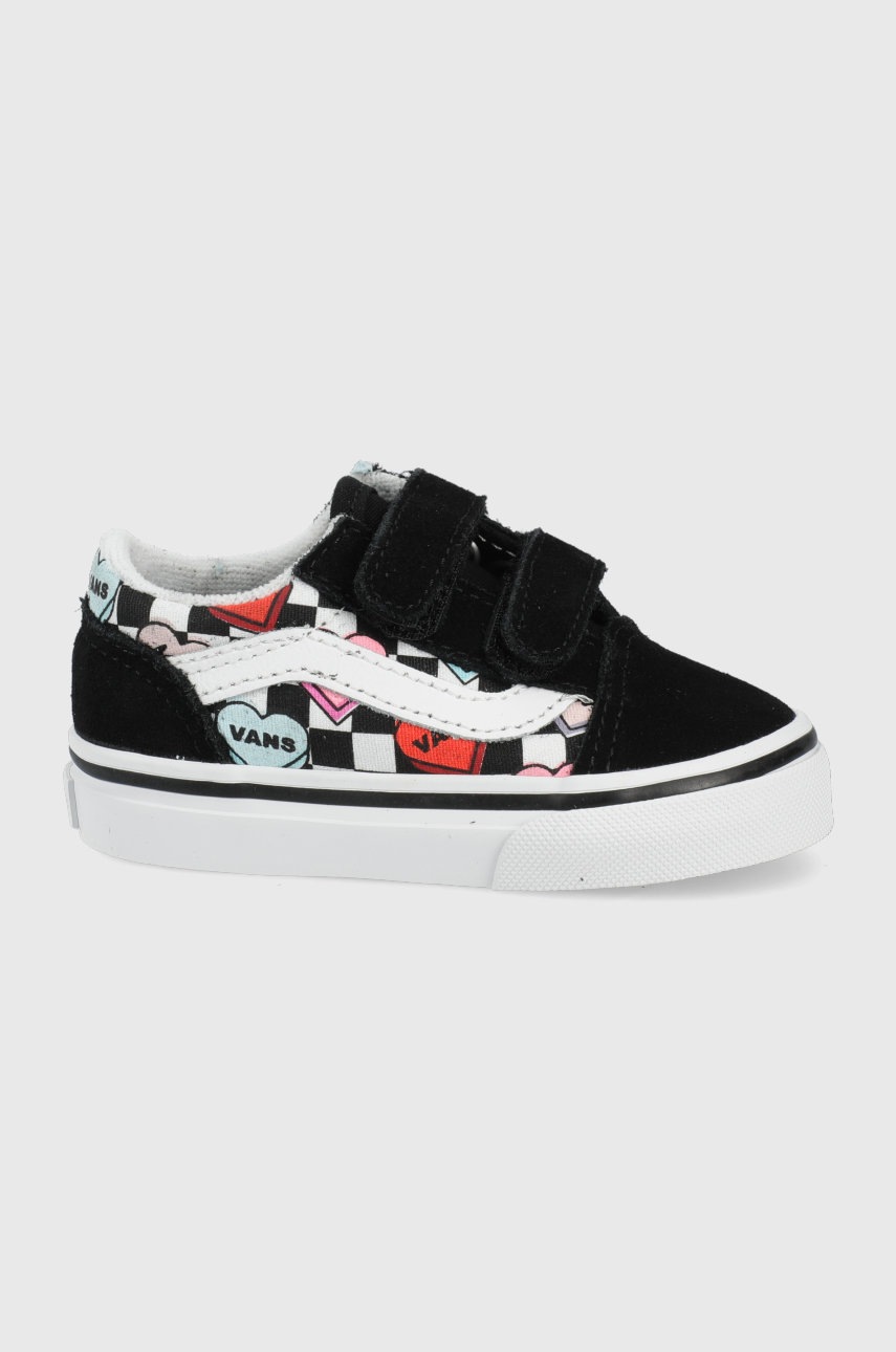 

Детски ниски кецове Vans в черно, Черен