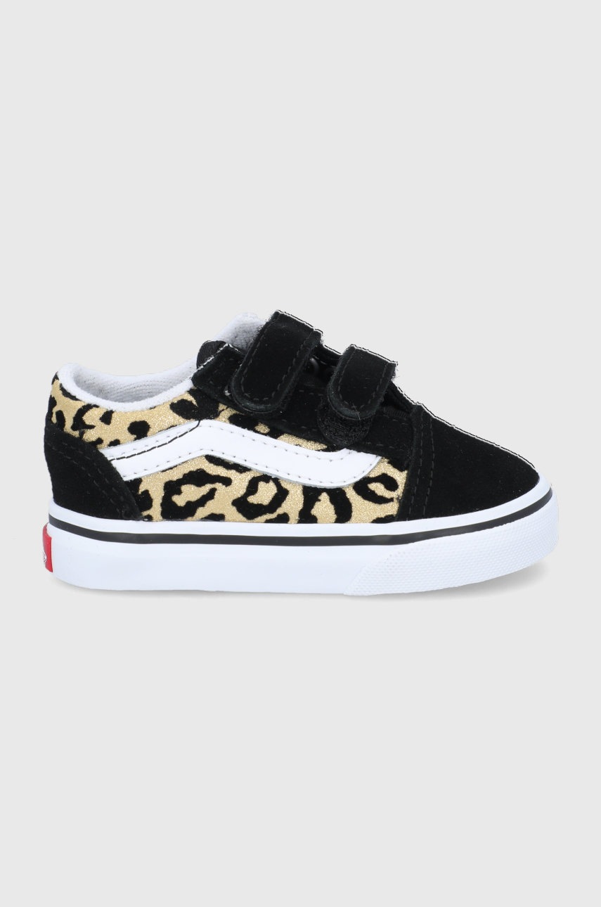 

Детски ниски кецове Vans в черно, Черен