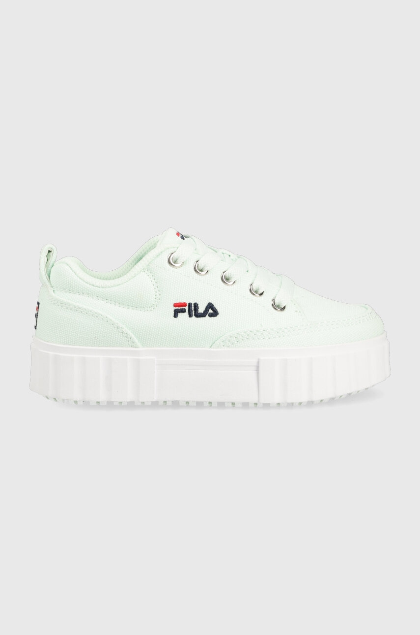 Детские кеды Fila цвет бирюзовый Детские кеды Fila цвет бирюзовый