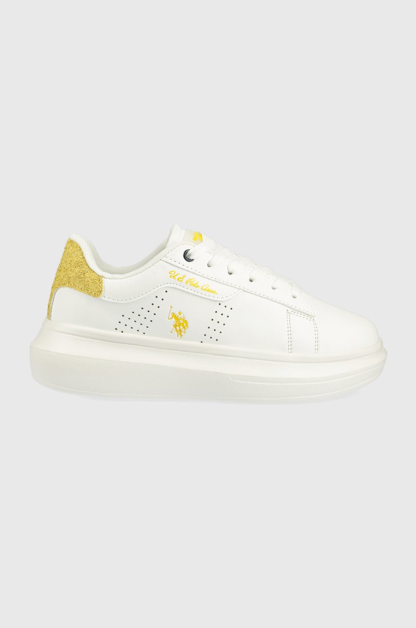 

Детски маратонки U.S. Polo Assn. в бяло, Бял
