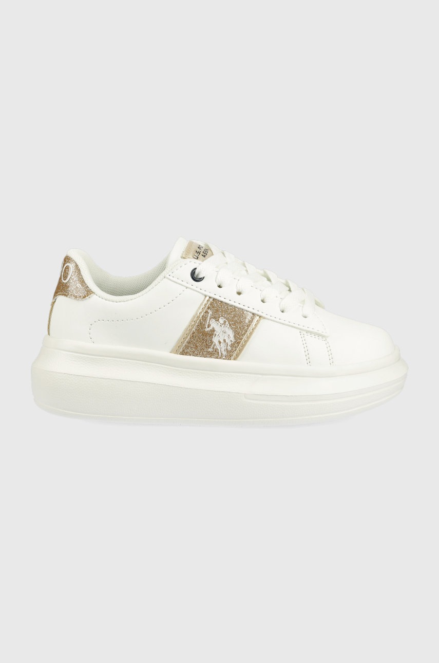 

Детски маратонки U.S. Polo Assn. в бяло, Бял