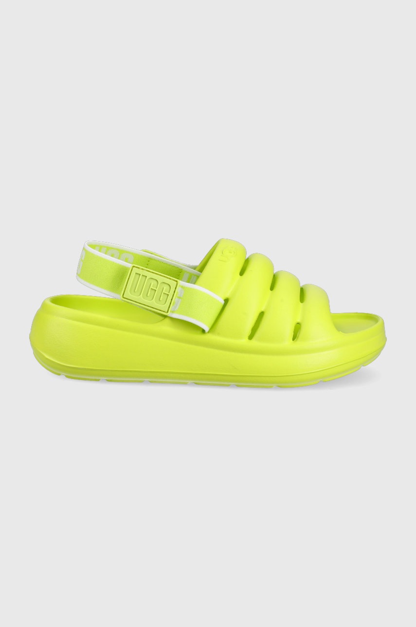 

Детски чехли UGG Sport Yeah в зелено, Зелен