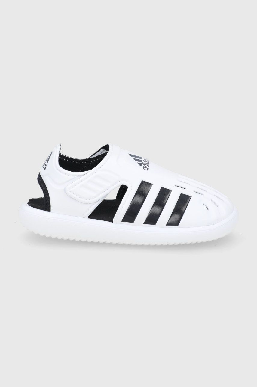 Dětské sandály adidas GW0387 bílá barva - bílá -  Svršek: Umělá hmota Vnitřek: Umělá hmota