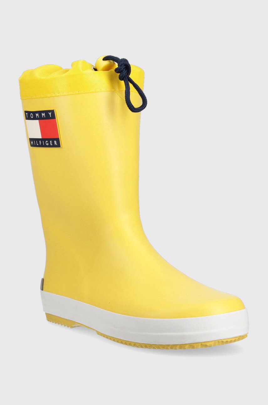 

Детские резиновые сапоги Tommy Hilfiger цвет жёлтый