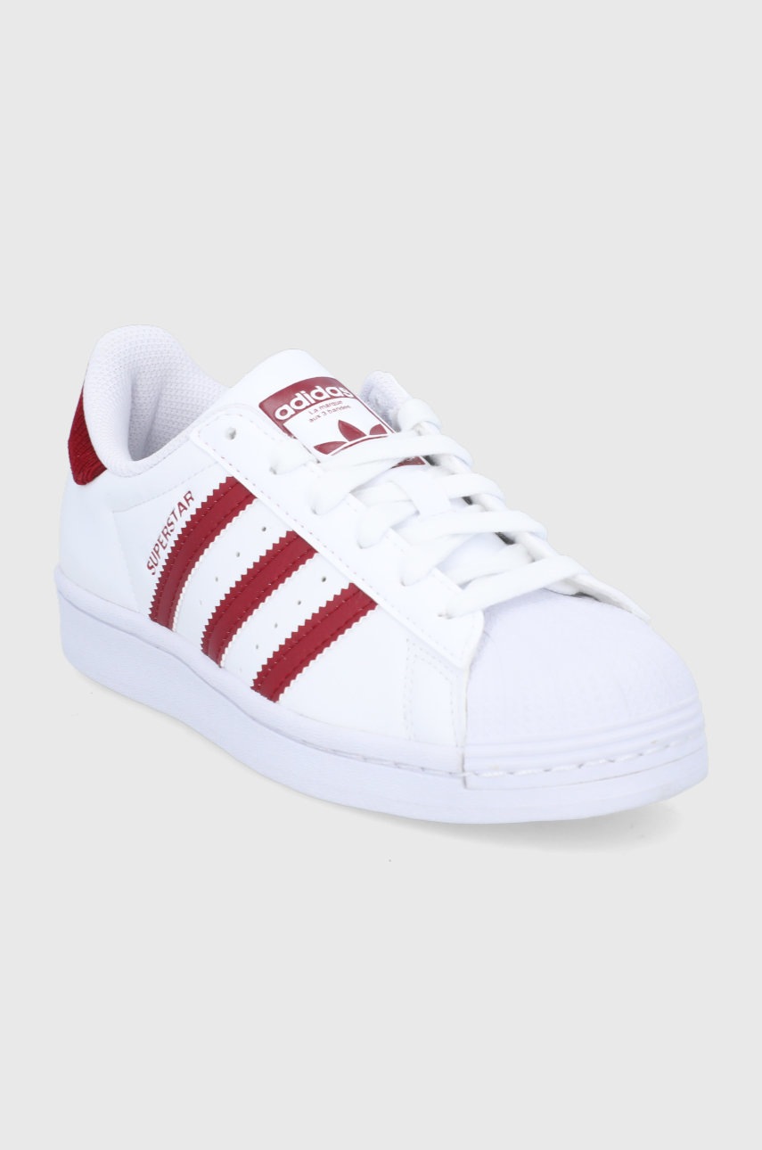 

Дитячі черевики adidas Originals Superstar GY3333 колір білий