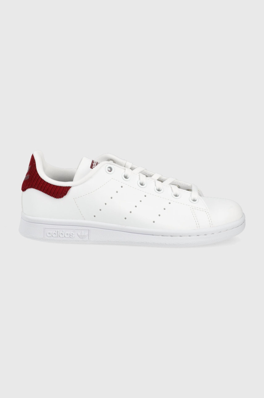 Детские ботинки adidas Originals Stan Smith цвет белый Детские ботинки adidas Originals Stan Smith цвет белый