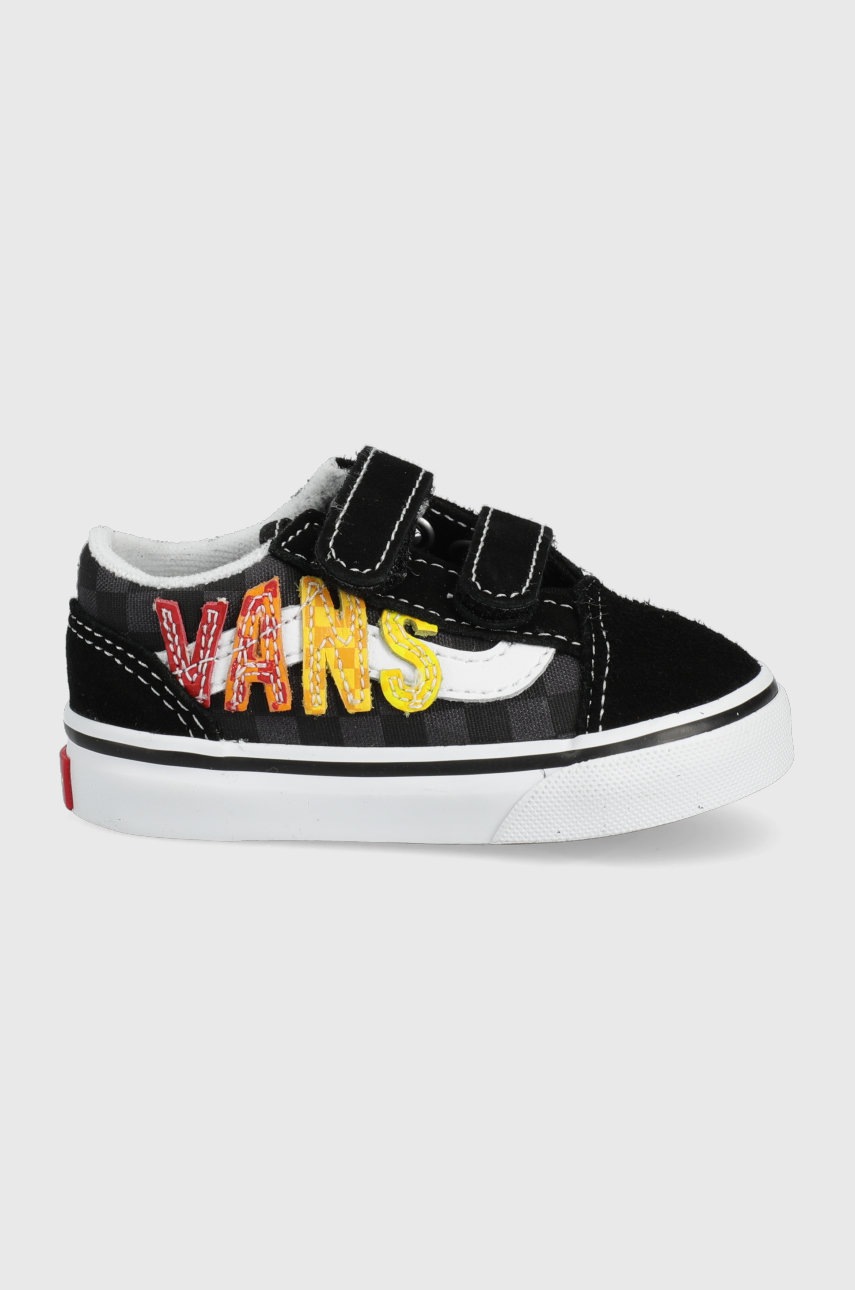 

Детски ниски кецове Vans в черно, Черен