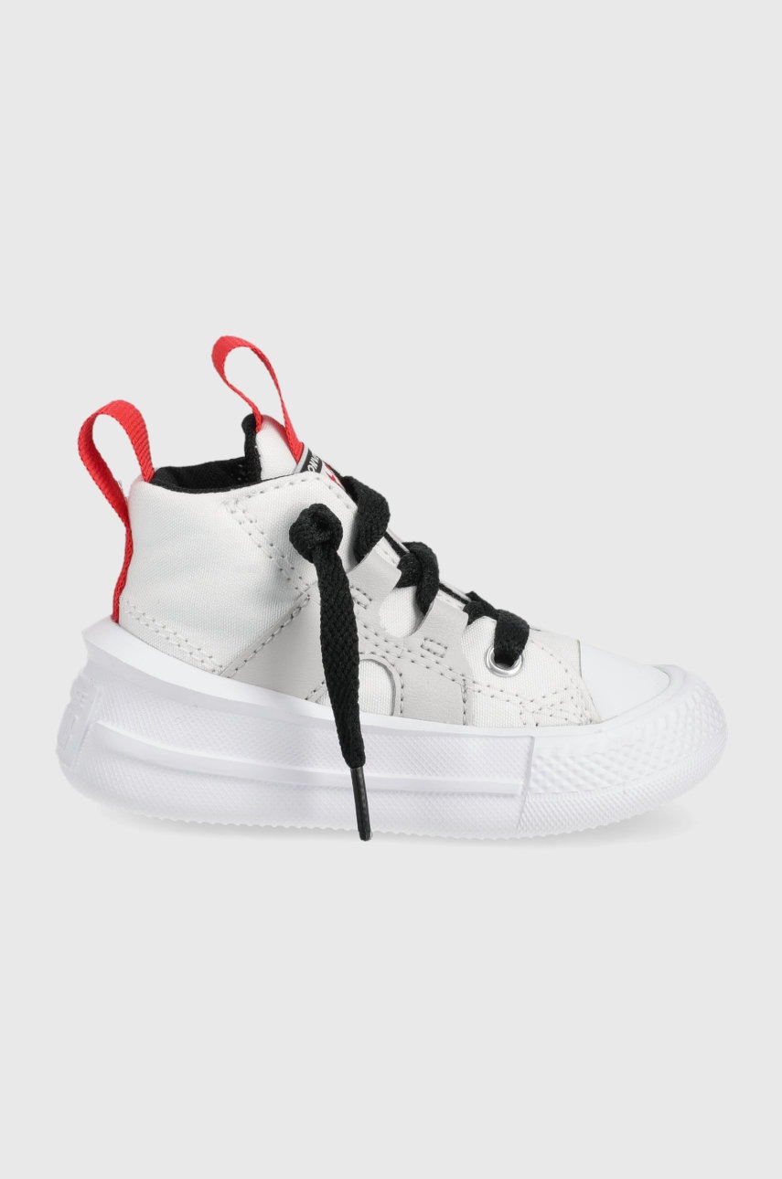 

Детски високи кецове Converse в бяло, Бял