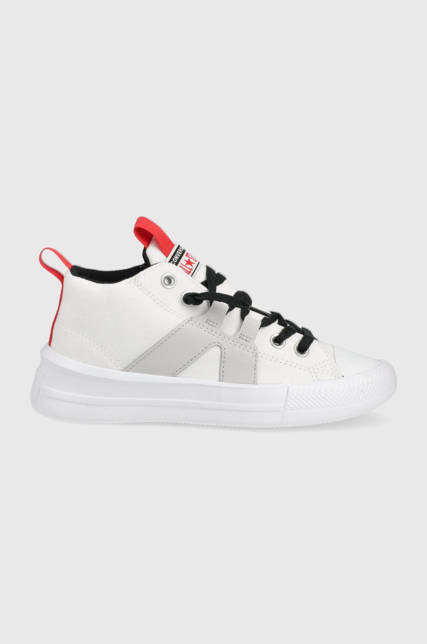 

Детски високи кецове Converse в бяло, Бял