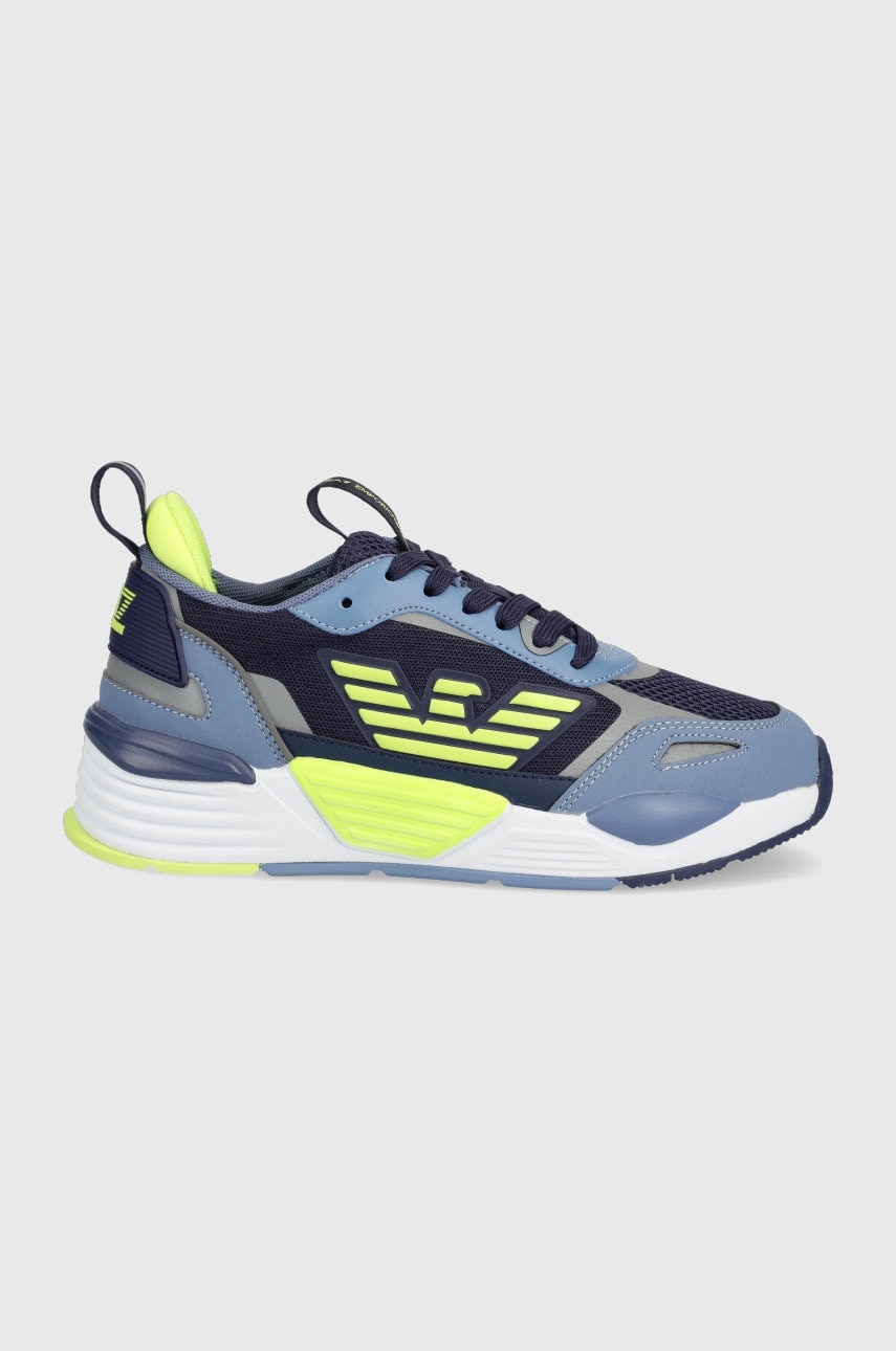 Ea7 emporio armani sneakers pentru copii culoarea albastru marin