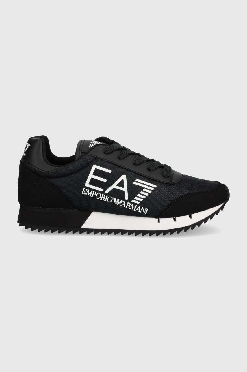 

Детски маратонки EA7 Emporio Armani в черно, Черен