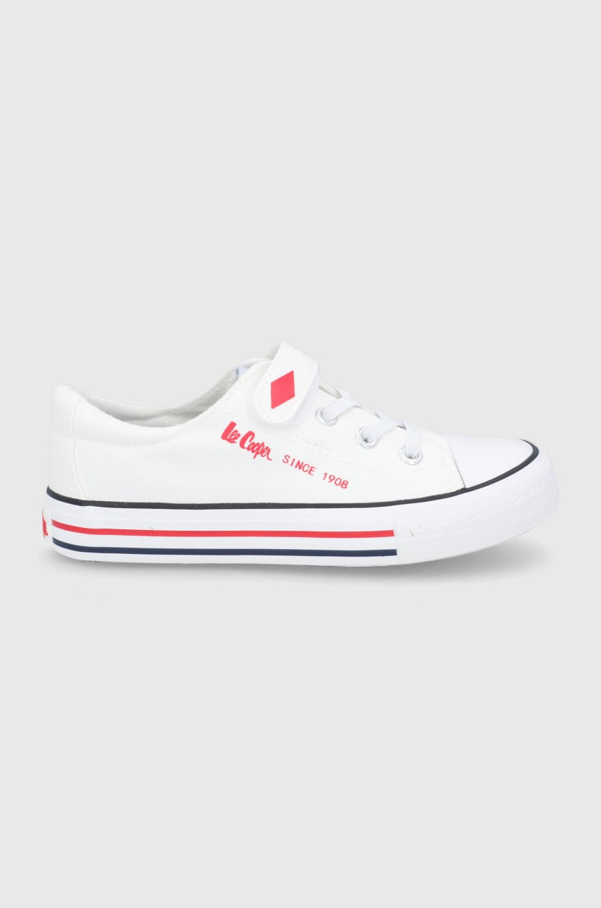 Lee Cooper tenisi copii culoarea alb