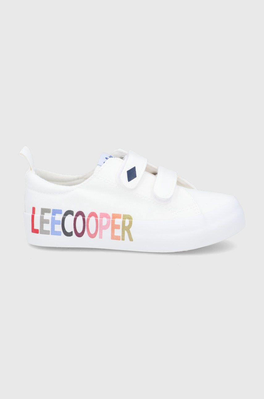 Lee Cooper tenisi copii culoarea alb