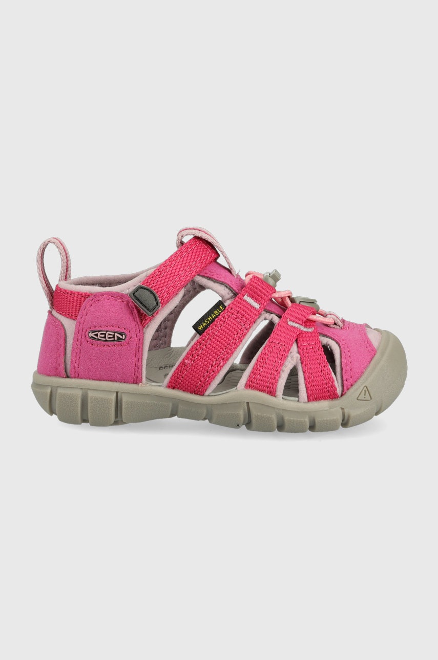 

Дитячі сандалі Keen колір рожевий