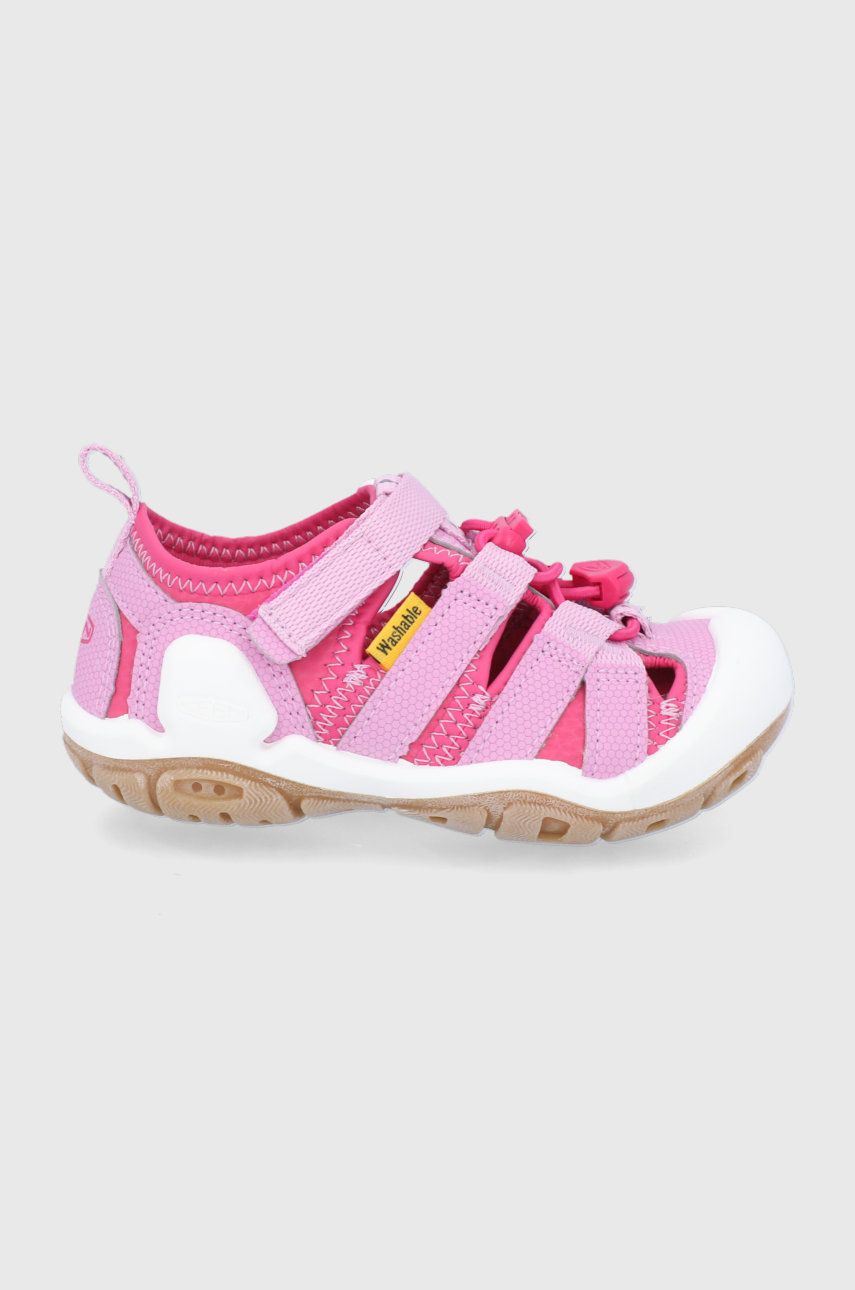 Dětské sandály Keen růžová barva - růžová -  Svršek: Umělá hmota