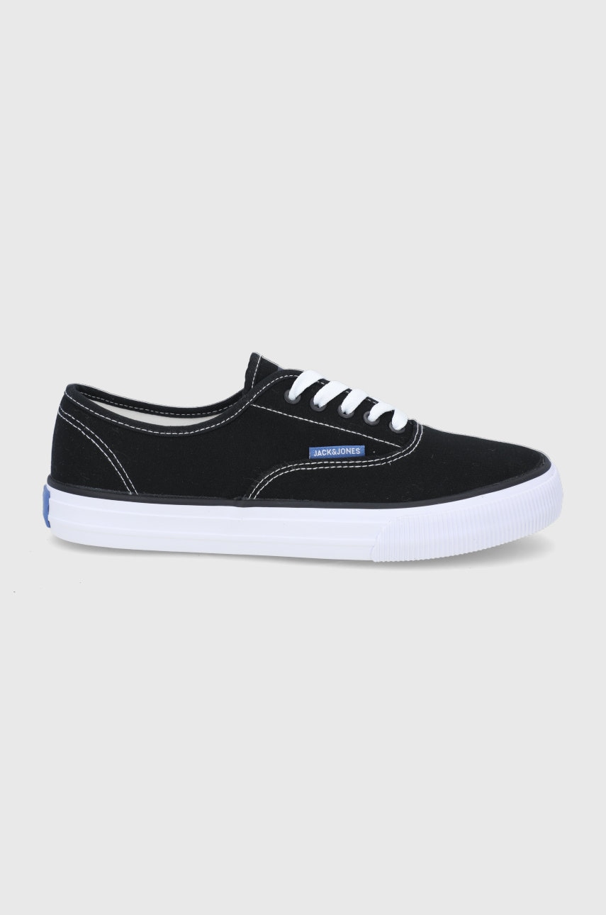 

Ниски кецове Jack & Jones мъжки в черно, Черен