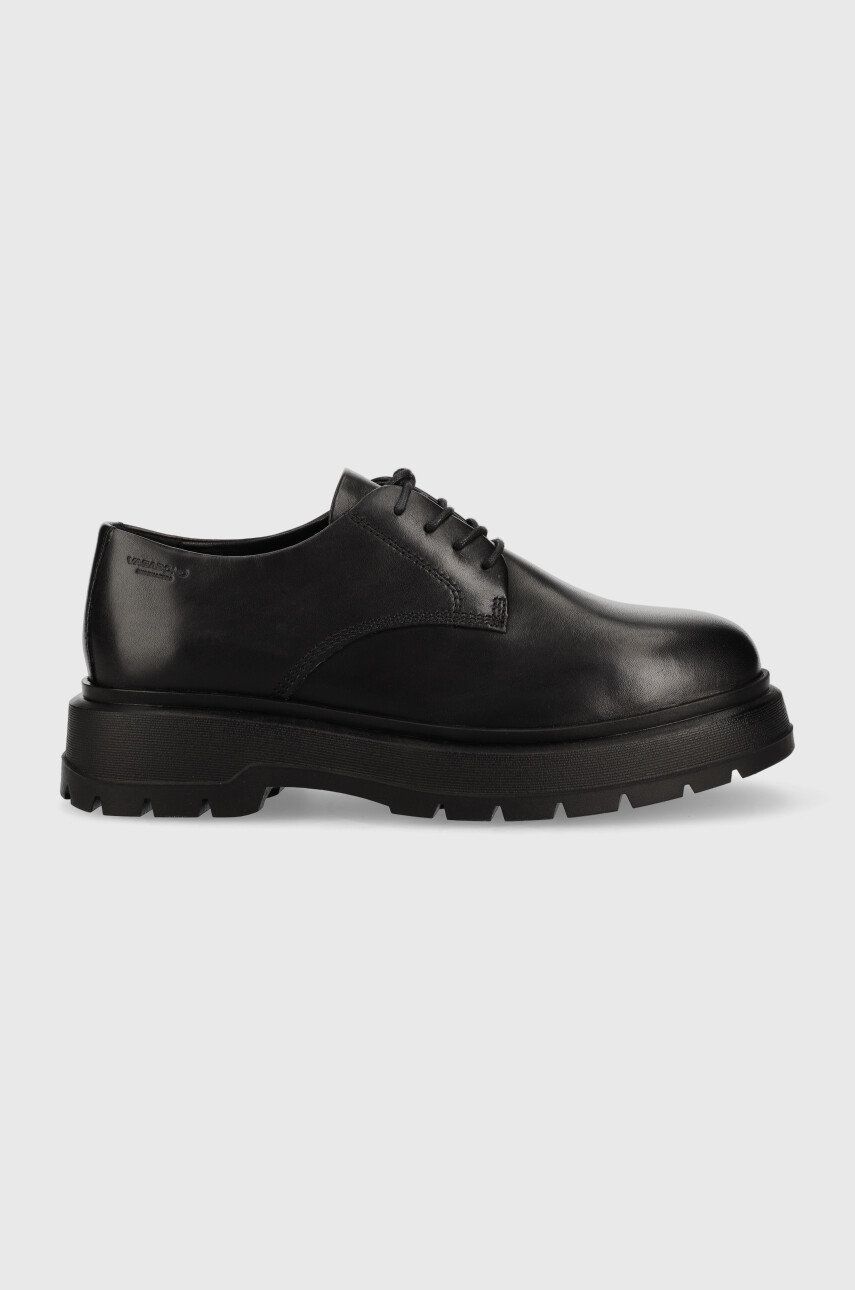 Vagabond Shoemakers Pantofi De Piele Jeff Barbati, Culoarea Negru