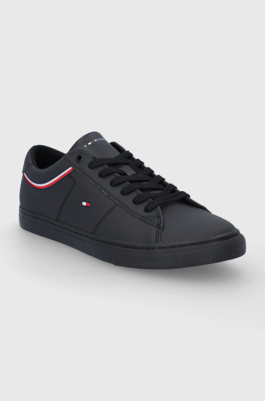 

Шкіряні черевики Tommy Hilfiger колір чорний